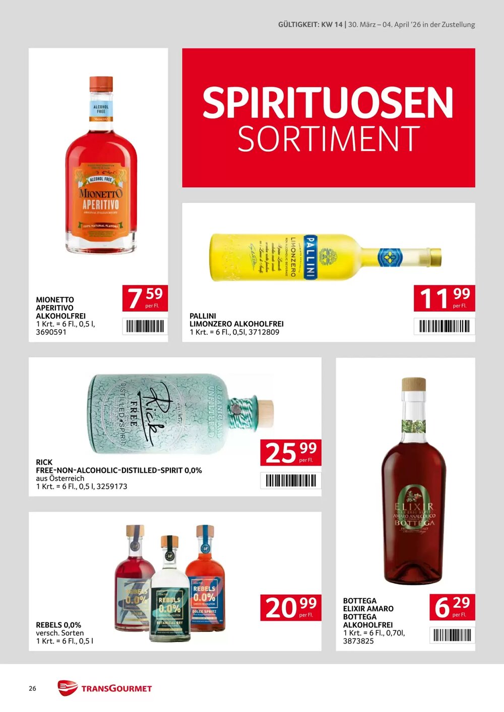 Transgourmet Flugblatt (ab 30.03.2026) - Angebote und Prospekt - Seite 26