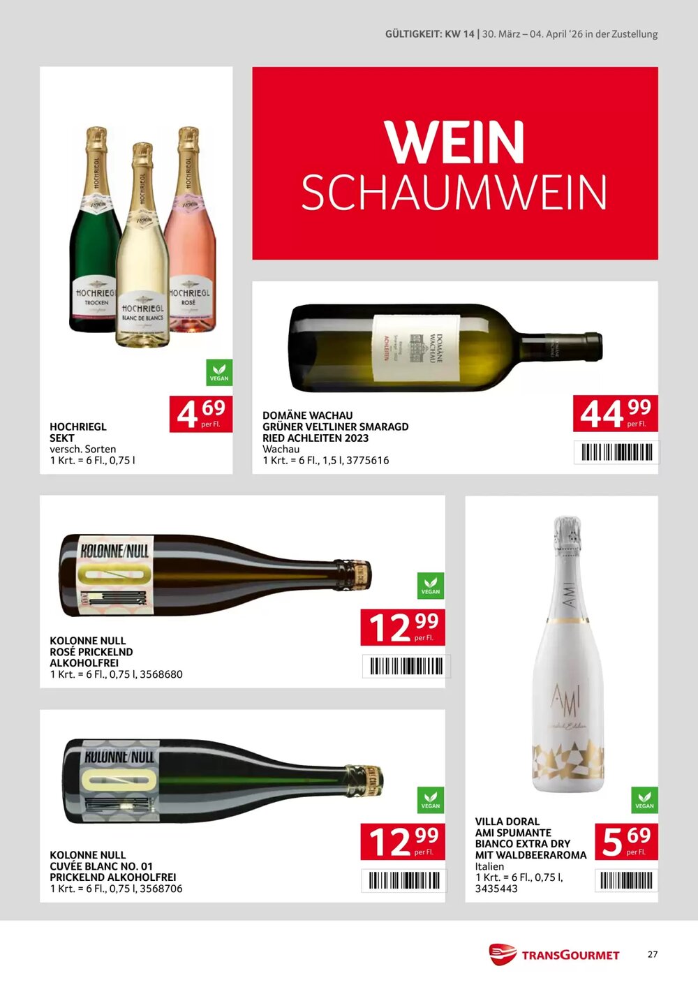 Transgourmet Flugblatt (ab 30.03.2026) - Angebote und Prospekt - Seite 27