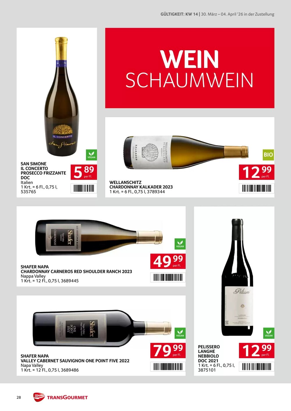 Transgourmet Flugblatt (ab 30.03.2026) - Angebote und Prospekt - Seite 28