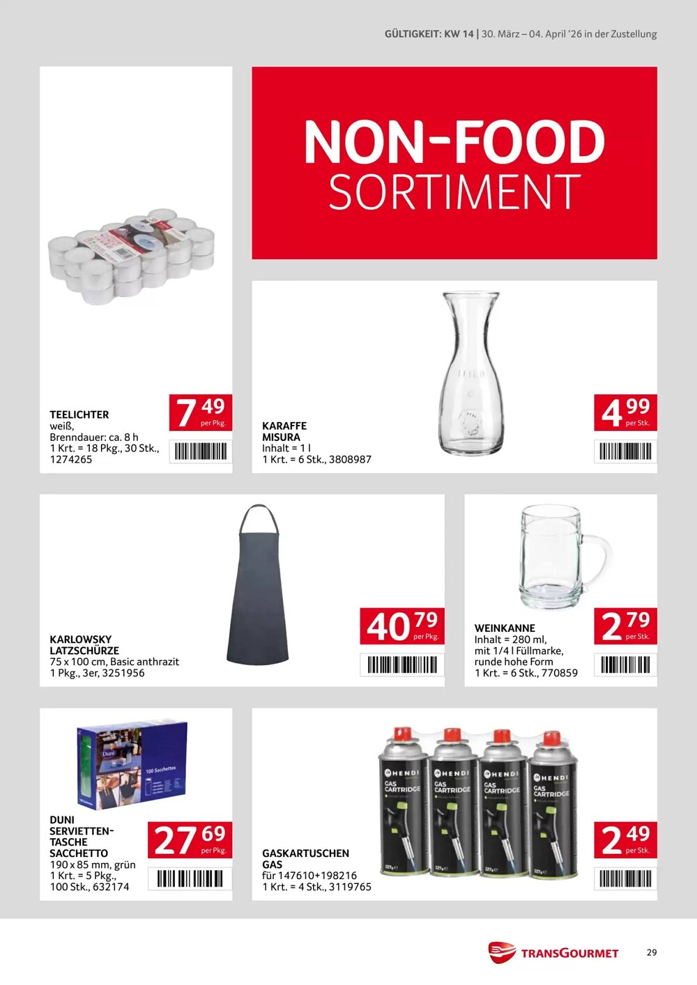Transgourmet Flugblatt (ab 30.03.2026) - Angebote und Prospekt - Seite 29