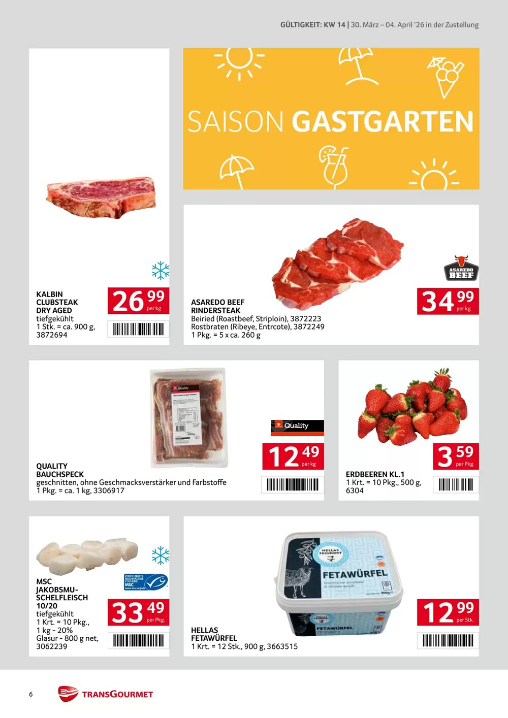 Transgourmet Flugblatt (ab 30.03.2026) - Angebote und Prospekt - Seite 6