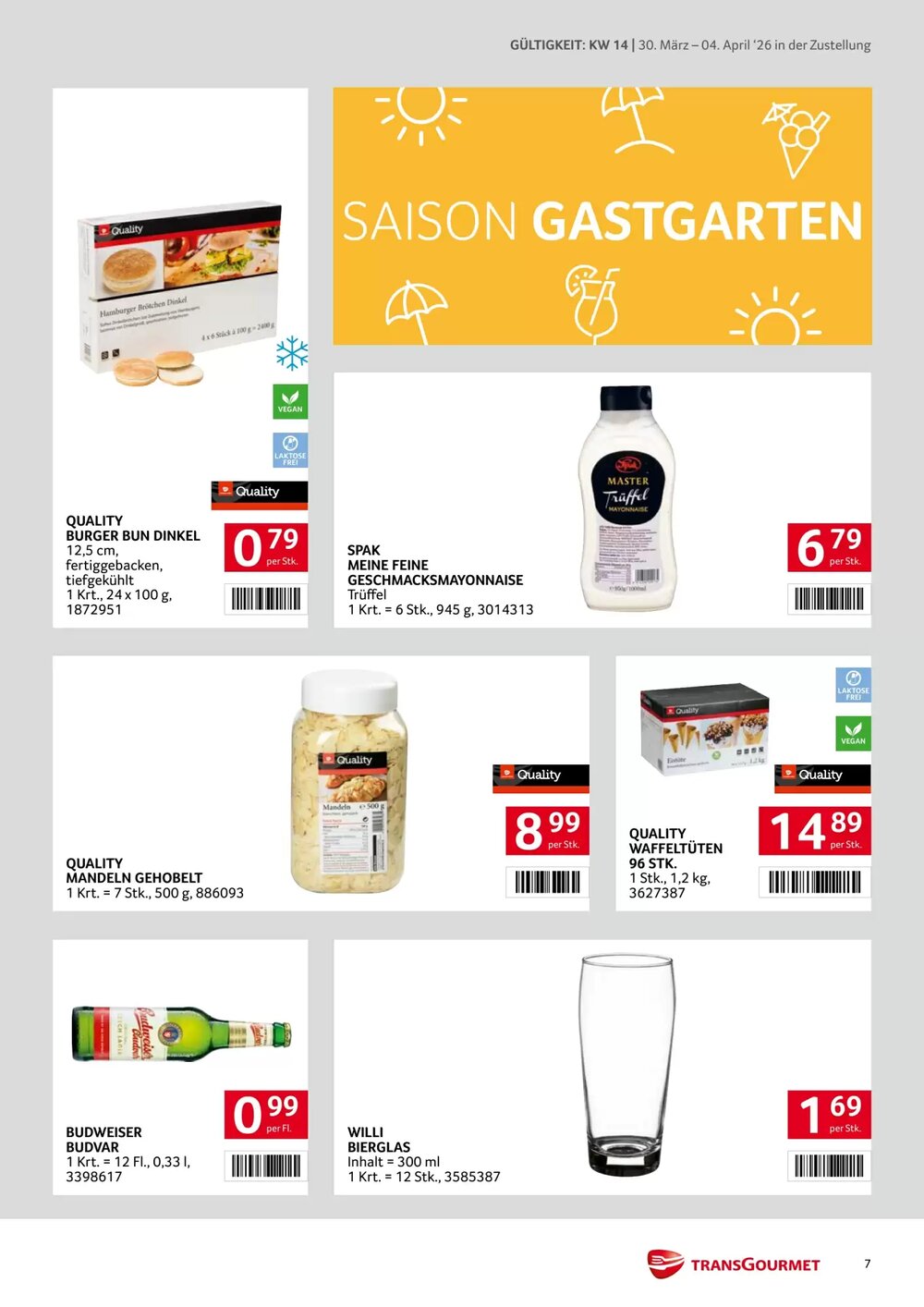 Transgourmet Flugblatt (ab 30.03.2026) - Angebote und Prospekt - Seite 7