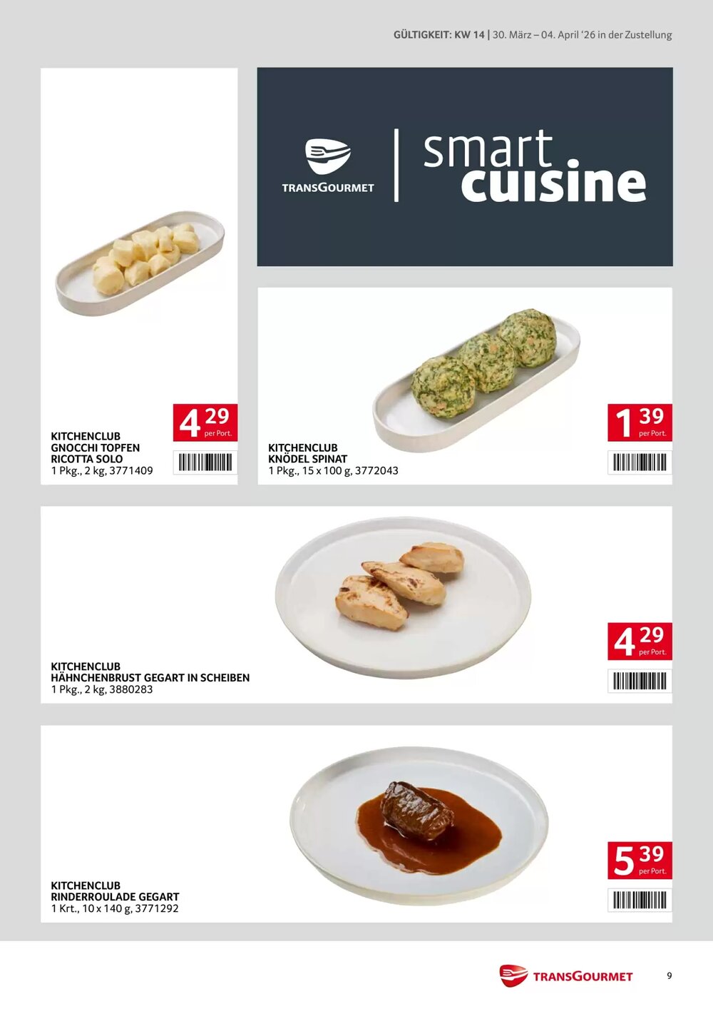 Transgourmet Flugblatt (ab 30.03.2026) - Angebote und Prospekt - Seite 9