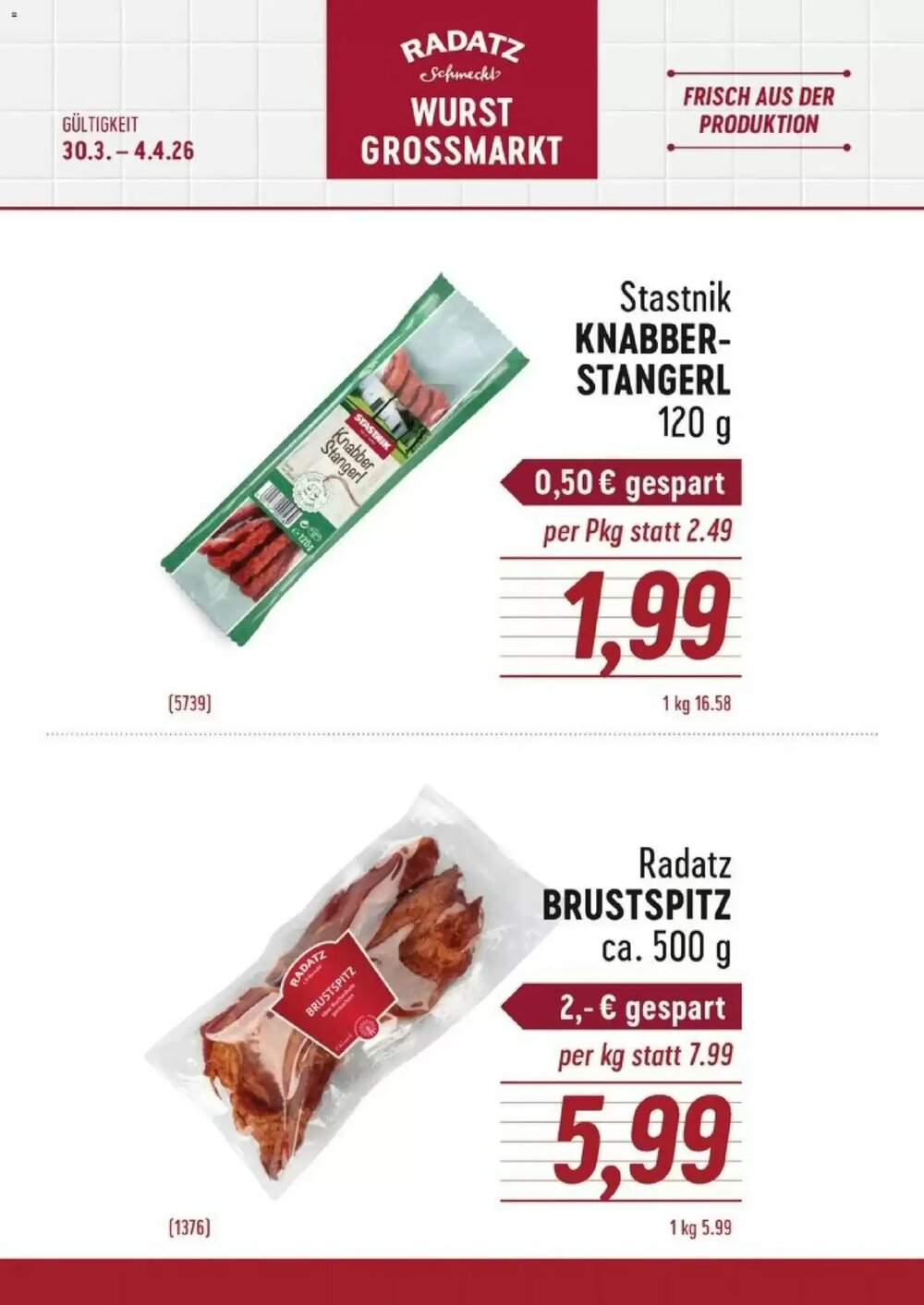 Radatz Flugblatt (ab 30.03.2026) - Angebote und Prospekt - Seite 1