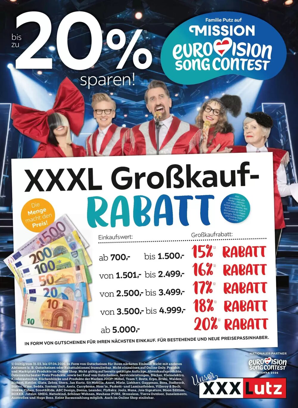 XXXLutz Flugblatt (ab 30.03.2026) - Angebote und Prospekt - Seite 1