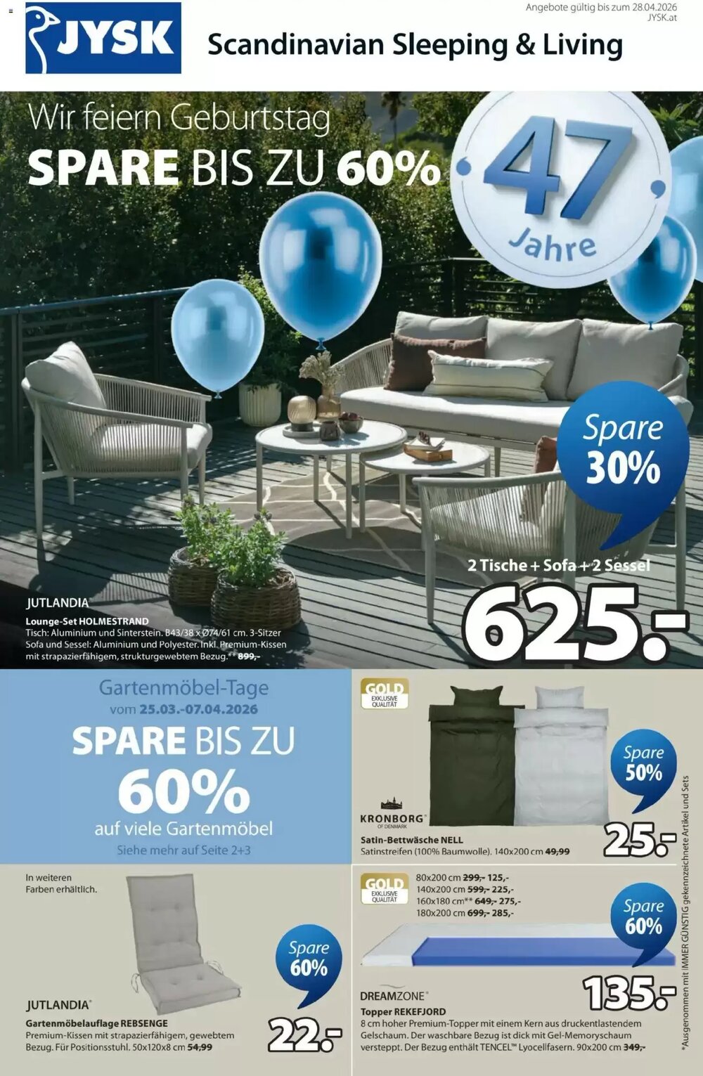 JYSK Flugblatt (ab 30.03.2026) - Angebote und Prospekt - Seite 1