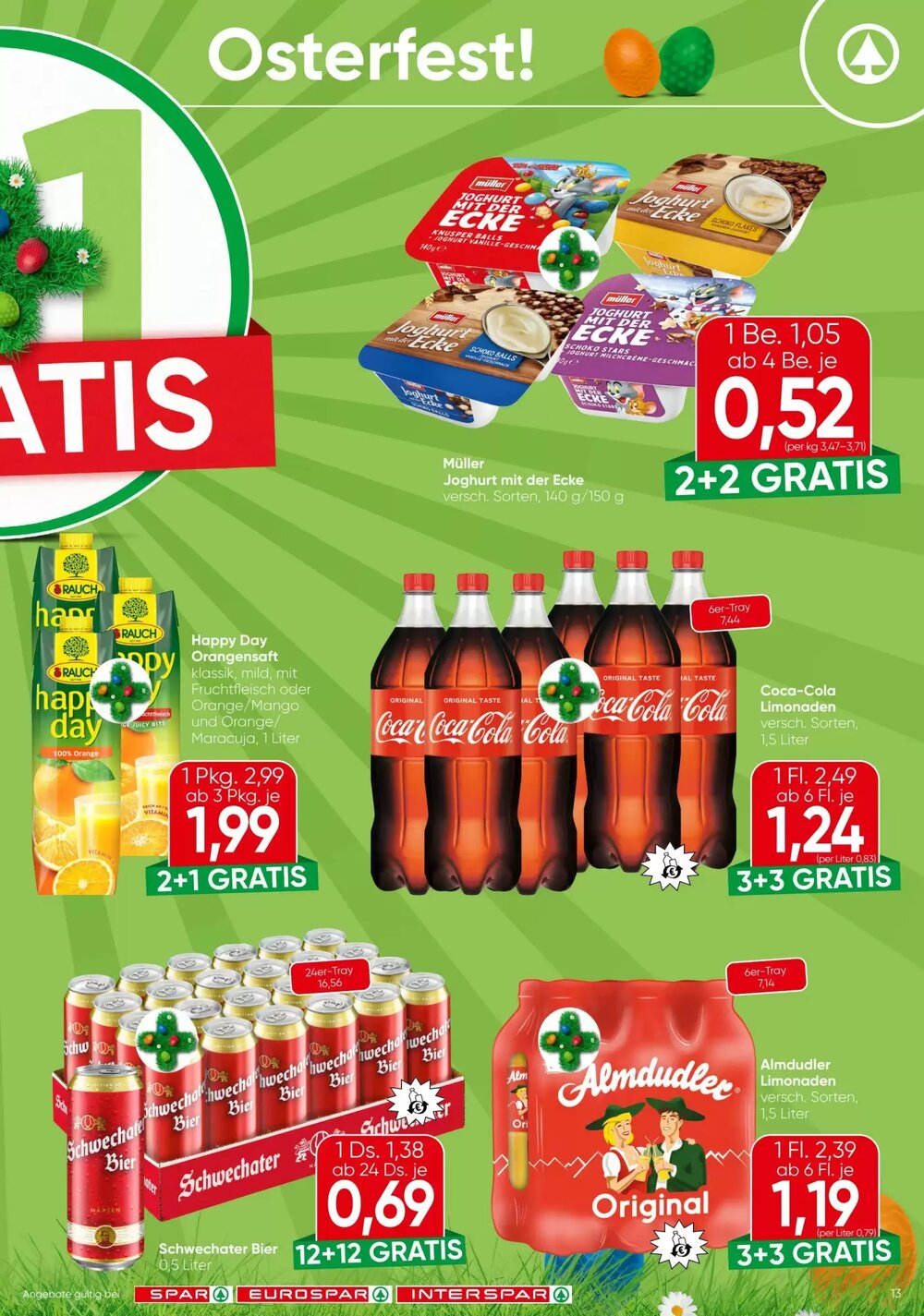 Spar Flugblatt (ab 31.03.2026) - Angebote und Prospekt - Seite 13