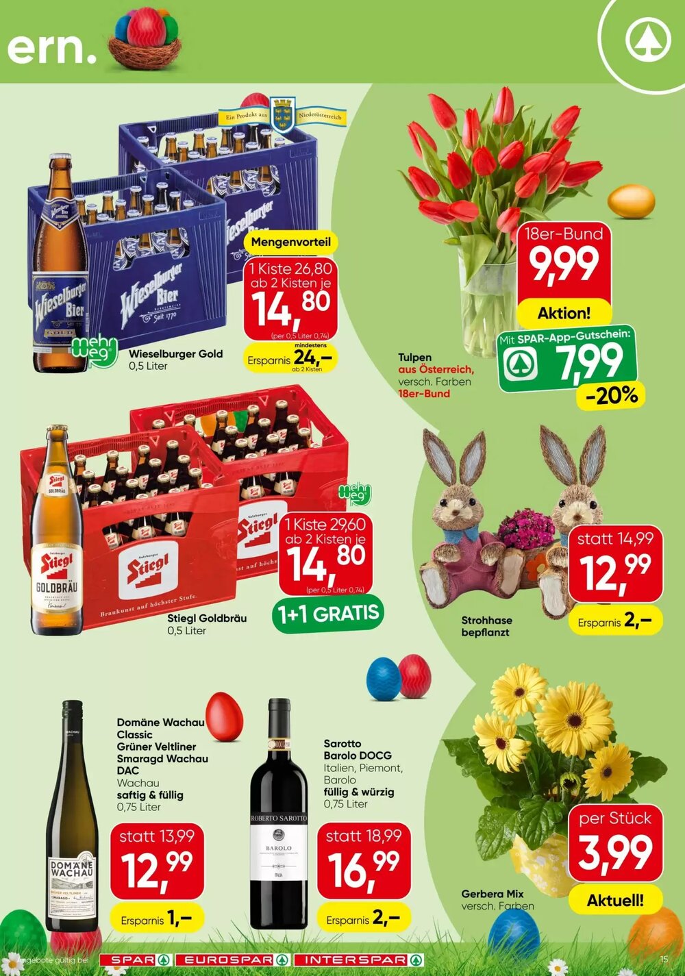 Spar Flugblatt (ab 31.03.2026) - Angebote und Prospekt - Seite 15