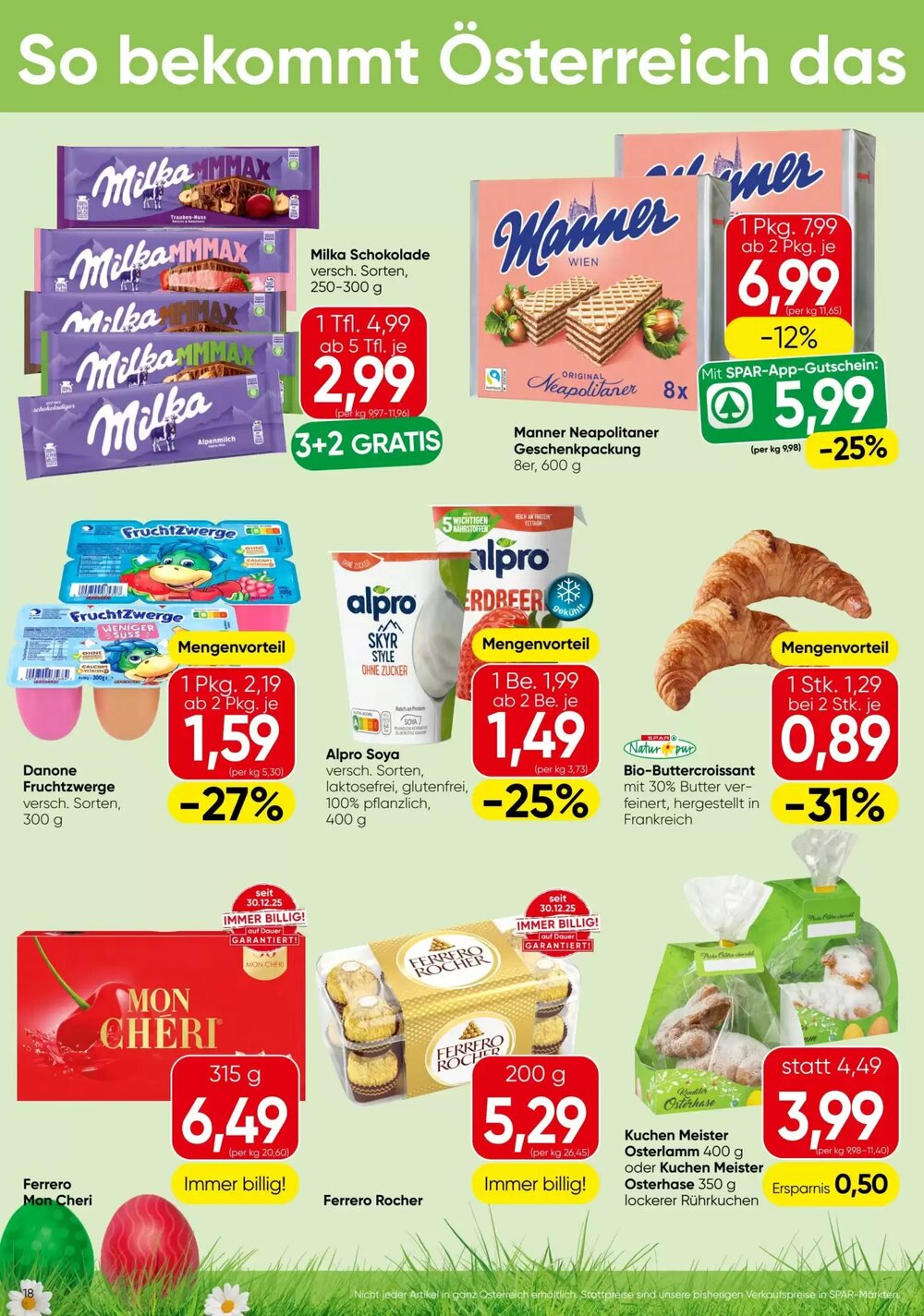 Spar Flugblatt (ab 31.03.2026) - Angebote und Prospekt - Seite 18