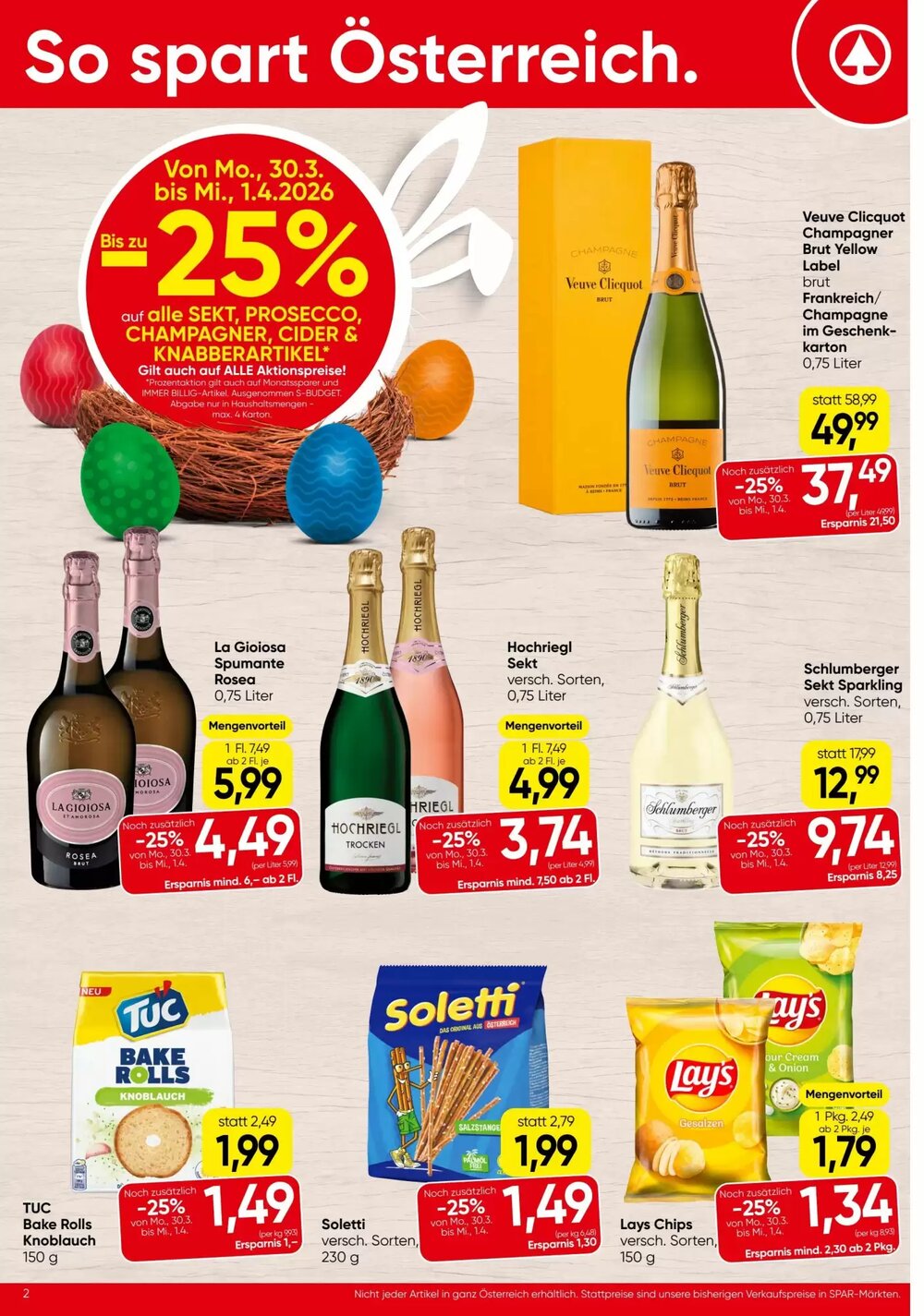 Spar Flugblatt (ab 31.03.2026) - Angebote und Prospekt - Seite 2
