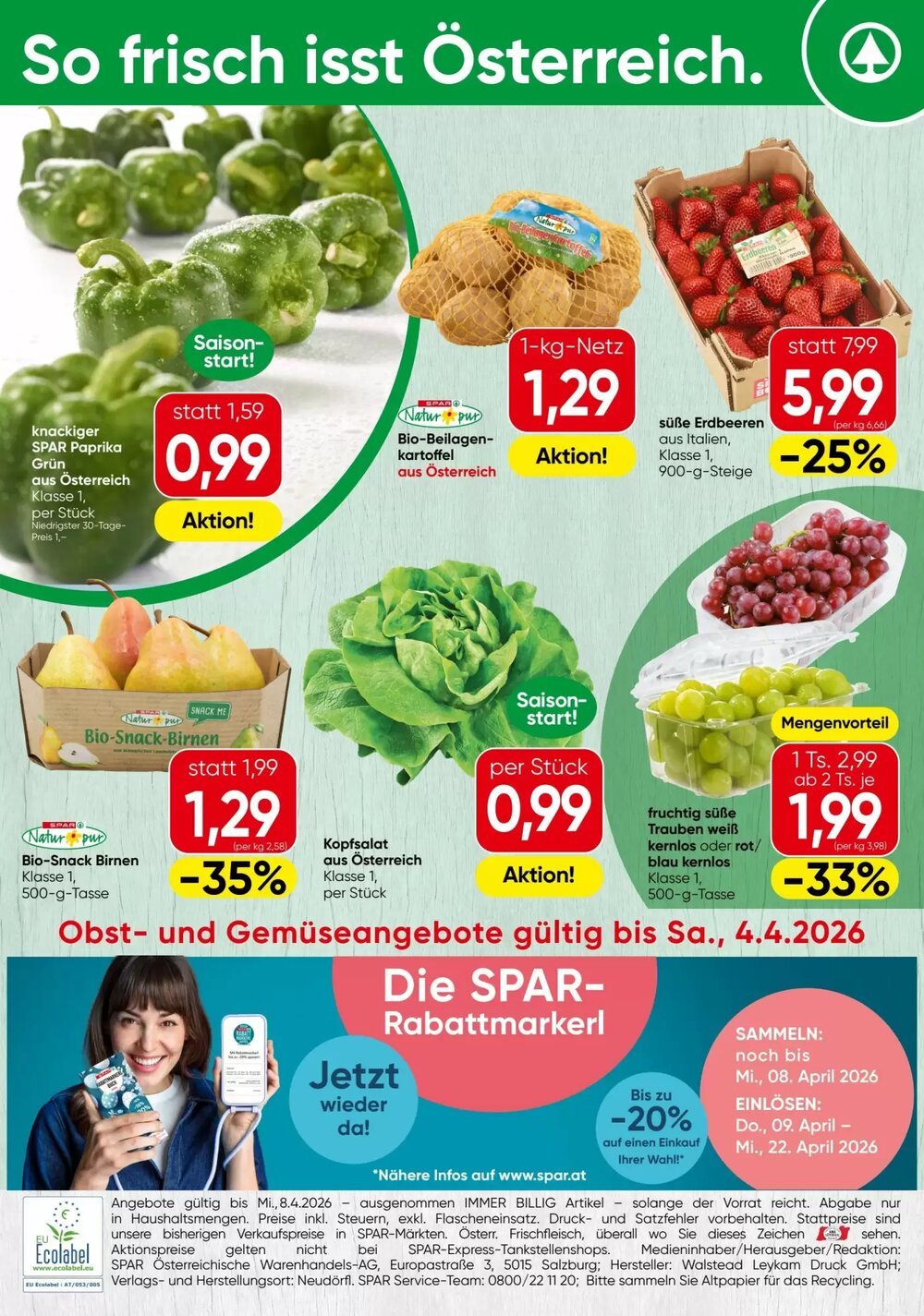 Spar Flugblatt (ab 31.03.2026) - Angebote und Prospekt - Seite 20