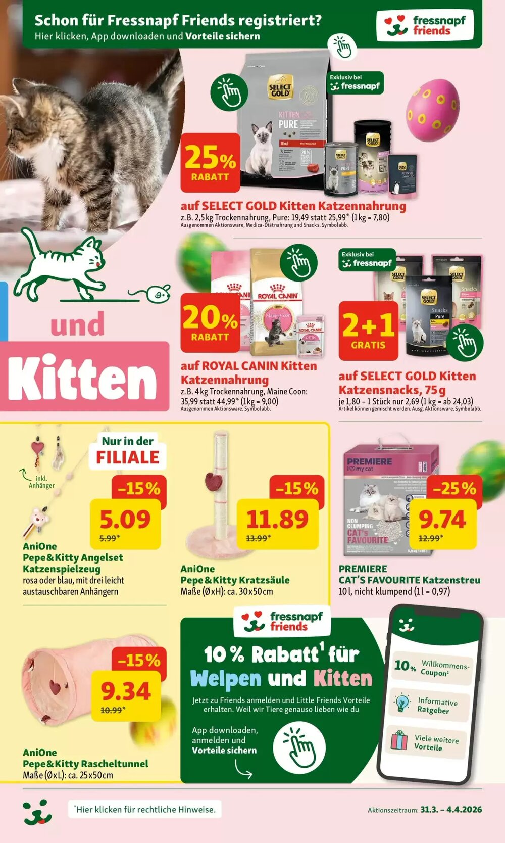 Fressnapf Flugblatt (ab 31.03.2026) - Angebote und Prospekt - Seite 3