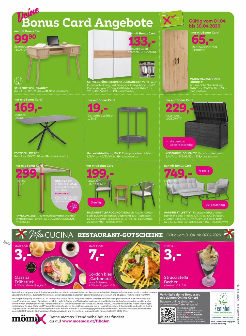 Mömax Flugblatt (ab 31.03.2026) - Angebote und Prospekt - Seite 16