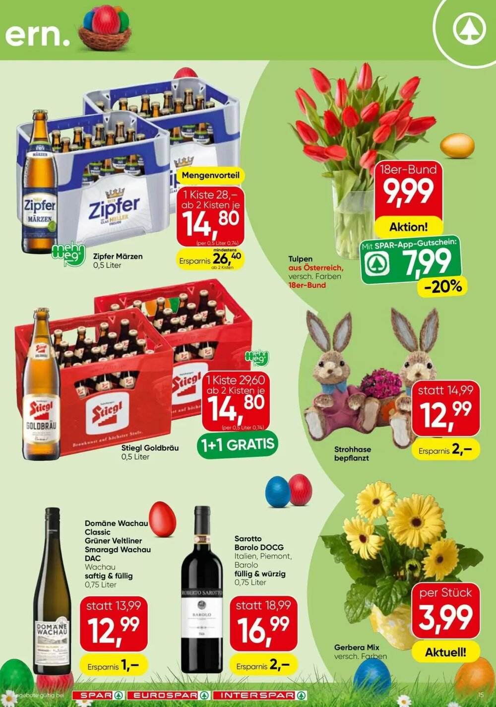 Eurospar Flugblatt (ab 31.03.2026) - Angebote und Prospekt - Seite 15