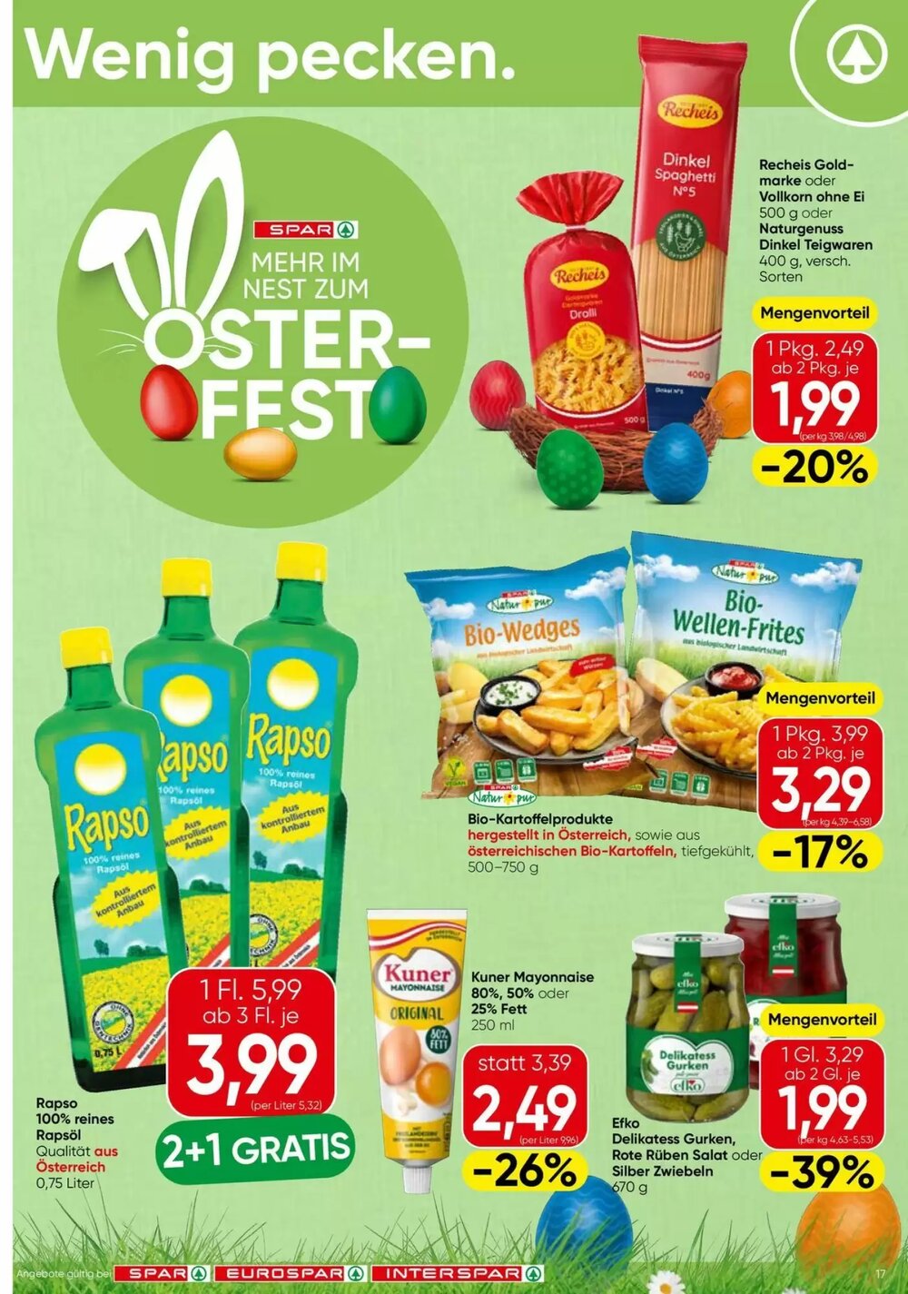 Eurospar Flugblatt (ab 31.03.2026) - Angebote und Prospekt - Seite 17