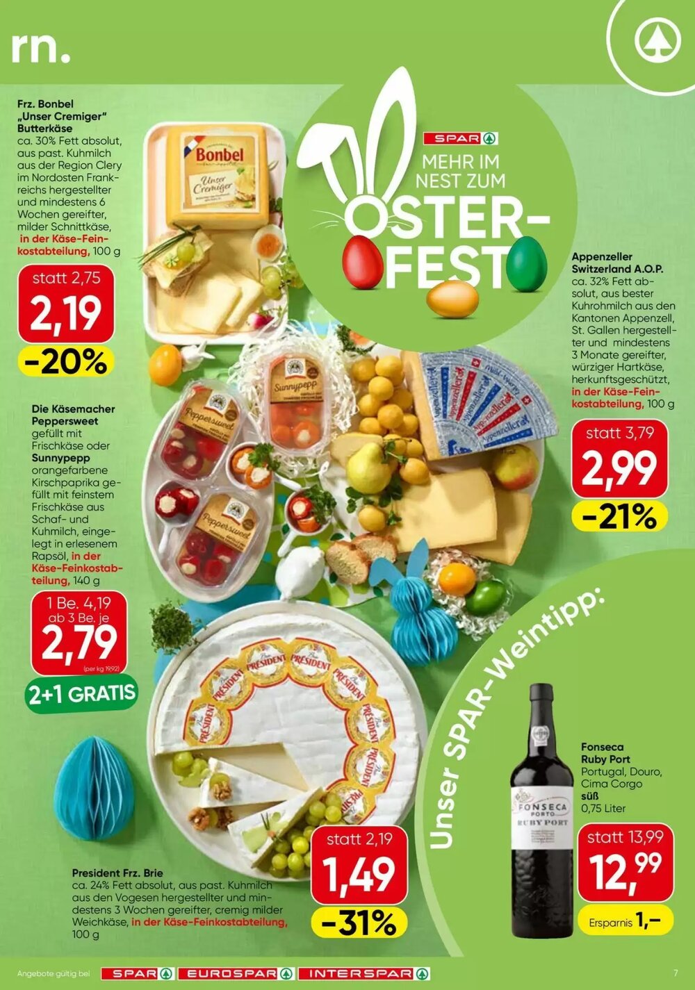 Eurospar Flugblatt (ab 31.03.2026) - Angebote und Prospekt - Seite 7