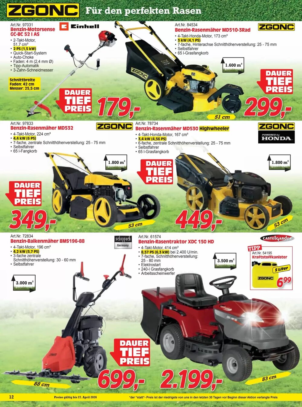Zgonc Flugblatt (ab 01.04.2026) - Angebote und Prospekt - Seite 12