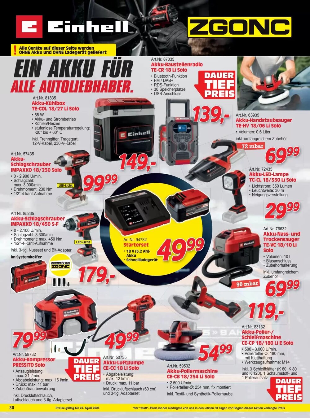 Zgonc Flugblatt (ab 01.04.2026) - Angebote und Prospekt - Seite 20