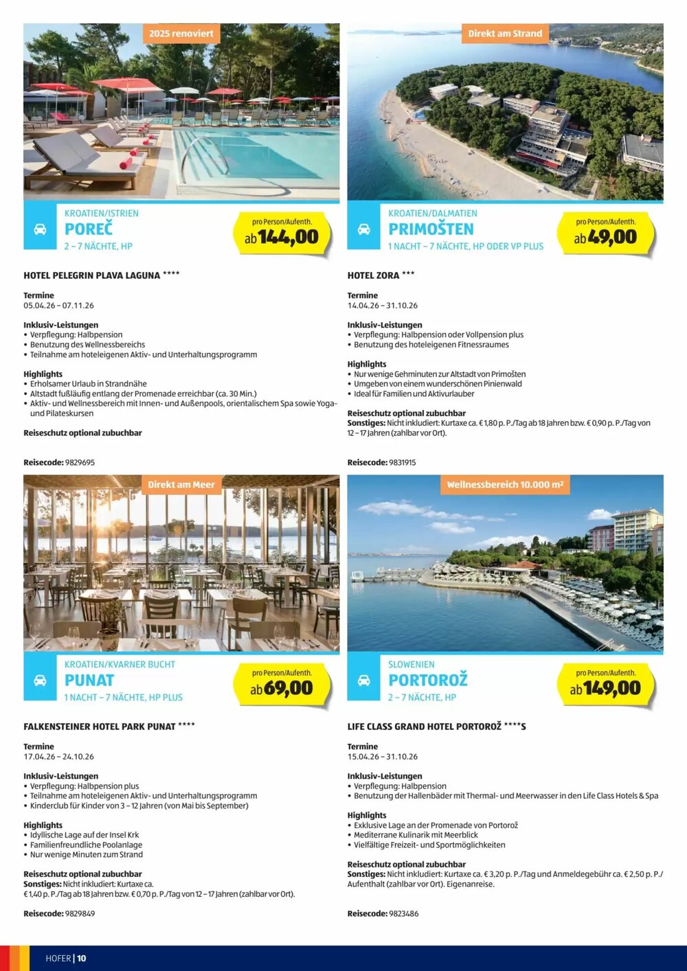 Hofer Reisen Flugblatt (ab 01.04.2026) - Angebote und Prospekt - Seite 10