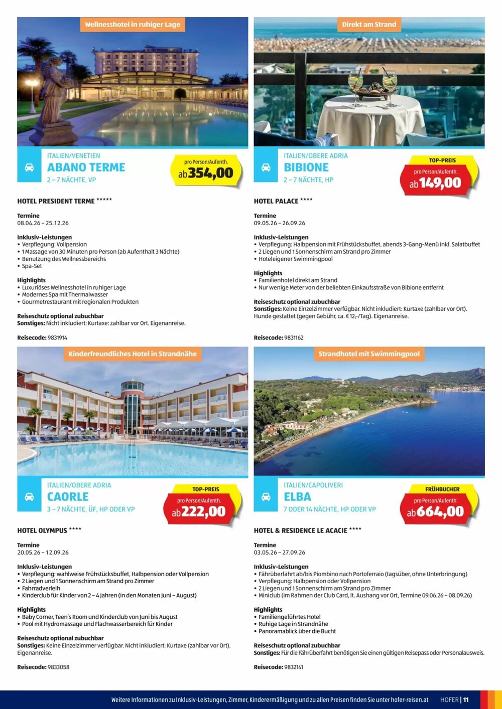 Hofer Reisen Flugblatt (ab 01.04.2026) - Angebote und Prospekt - Seite 11