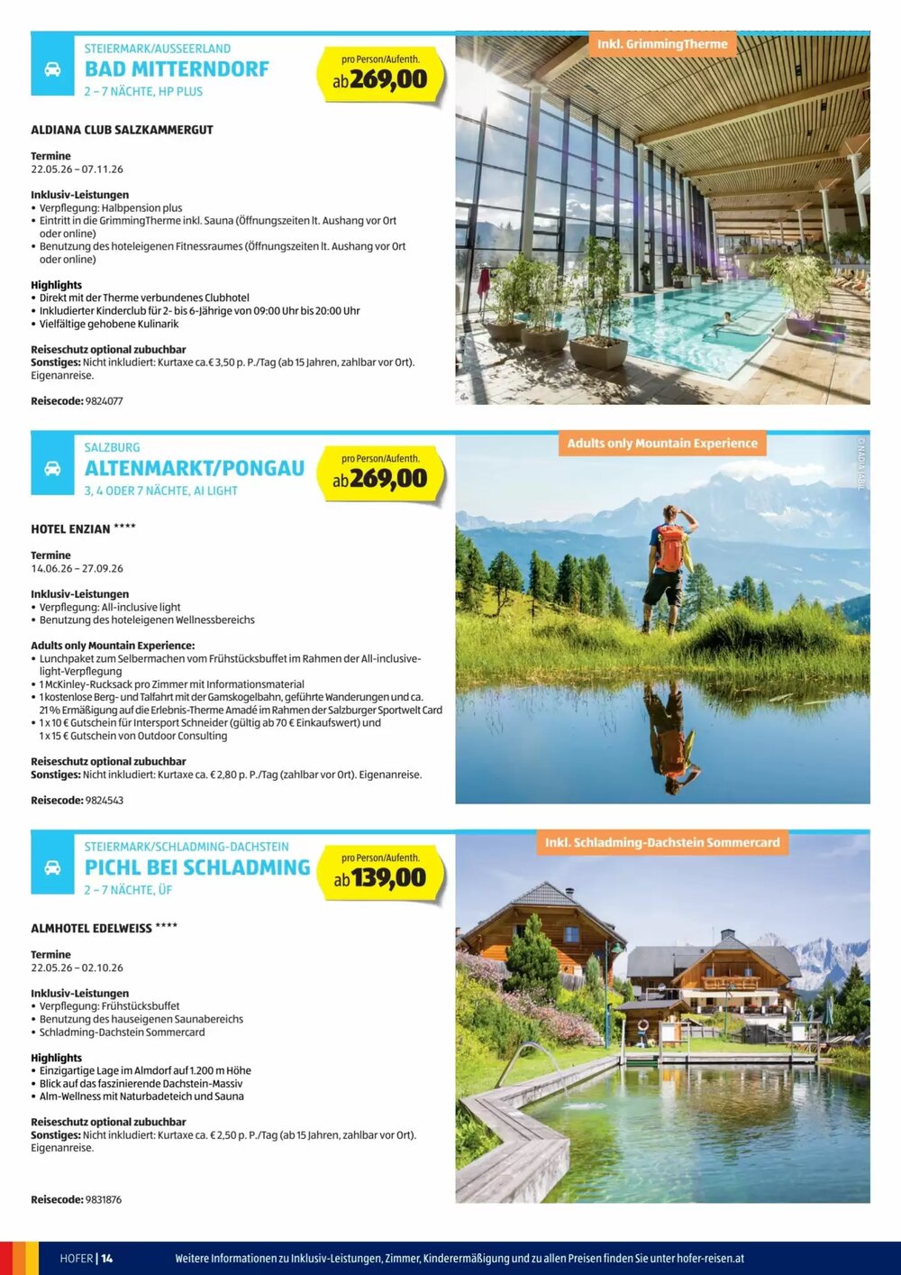 Hofer Reisen Flugblatt (ab 01.04.2026) - Angebote und Prospekt - Seite 14