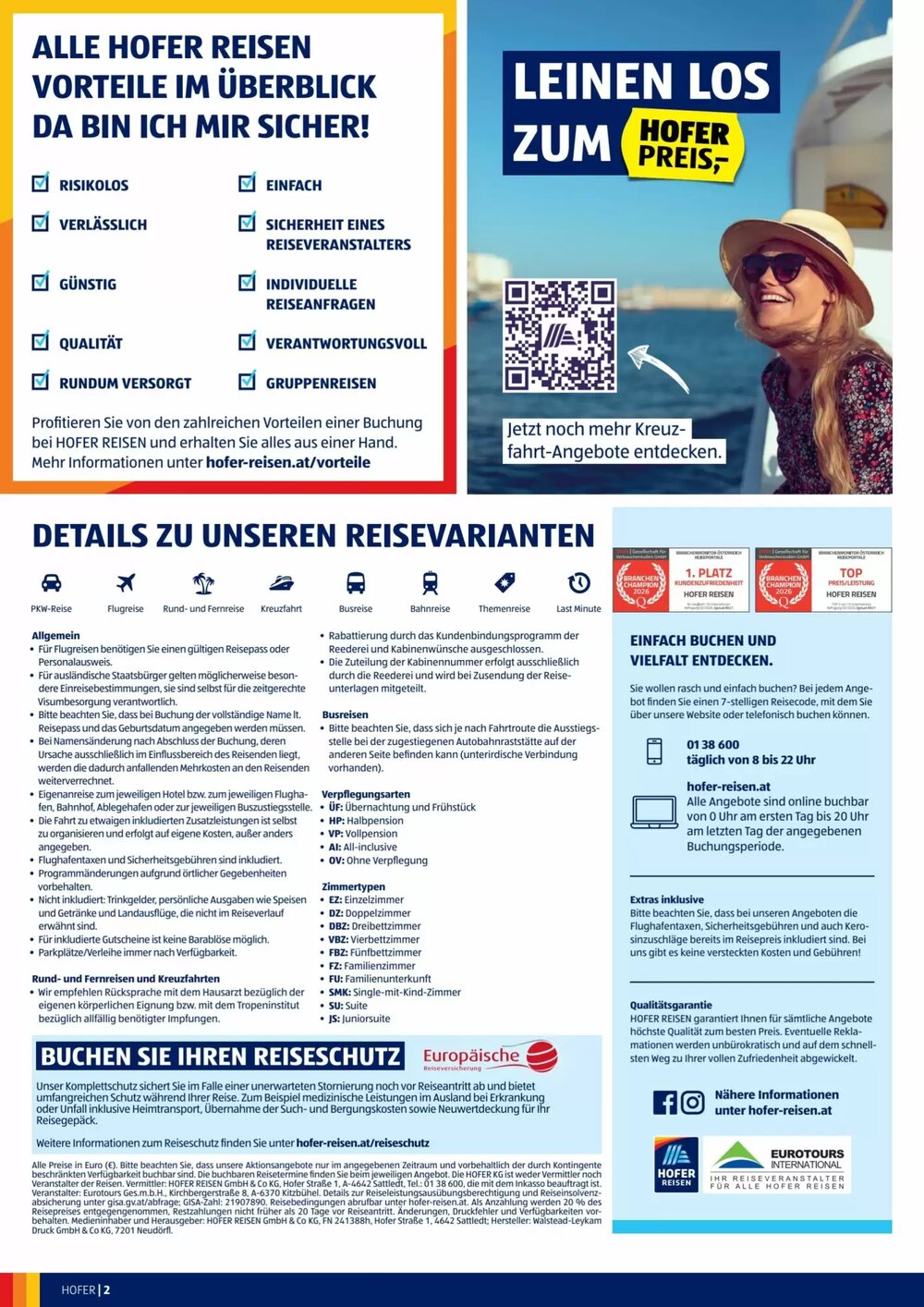 Hofer Reisen Flugblatt (ab 01.04.2026) - Angebote und Prospekt - Seite 2