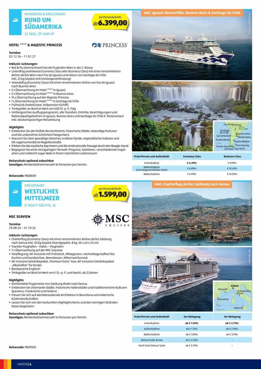 Hofer Reisen Flugblatt (ab 01.04.2026) - Angebote und Prospekt - Seite 4