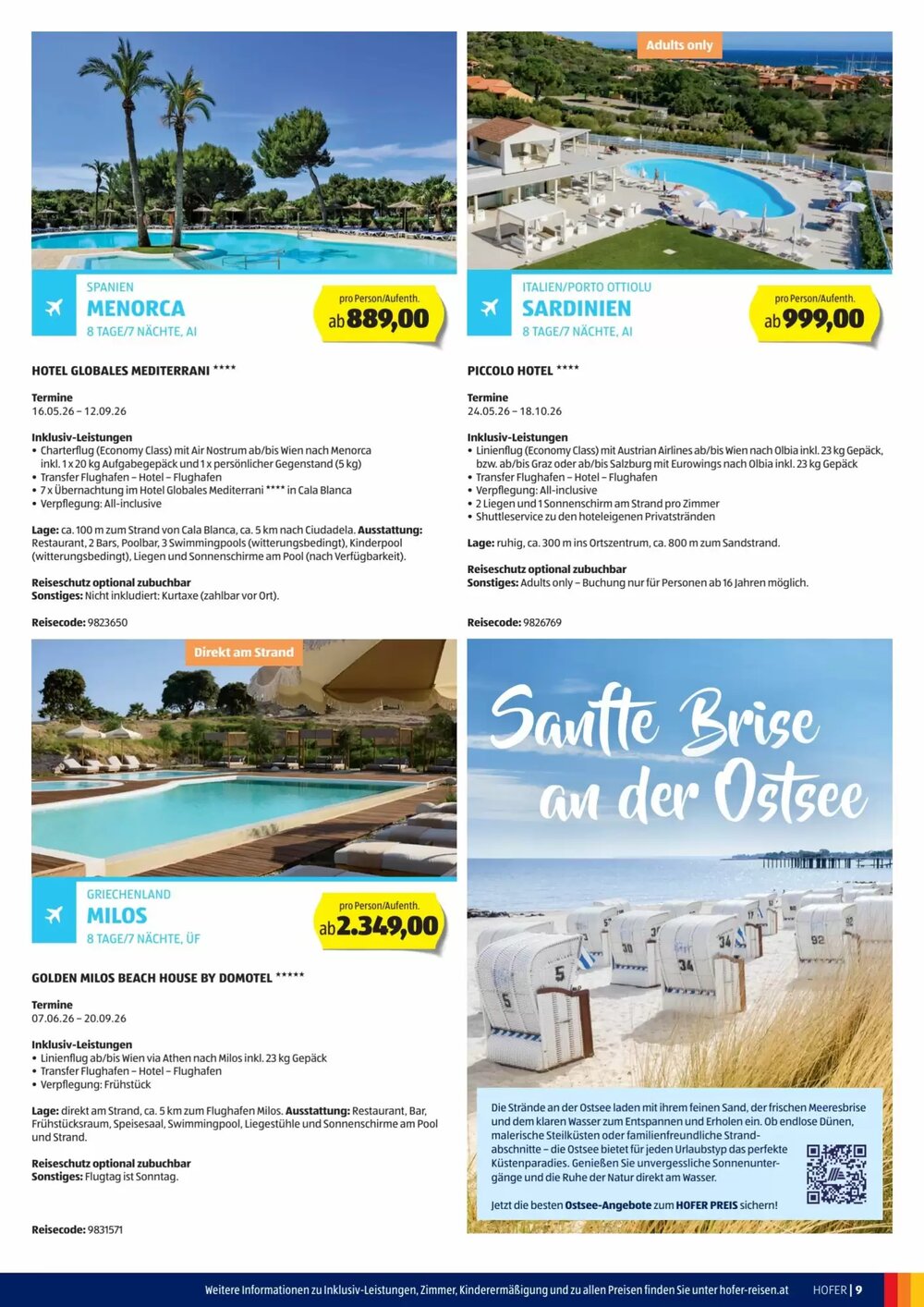 Hofer Reisen Flugblatt (ab 01.04.2026) - Angebote und Prospekt - Seite 9