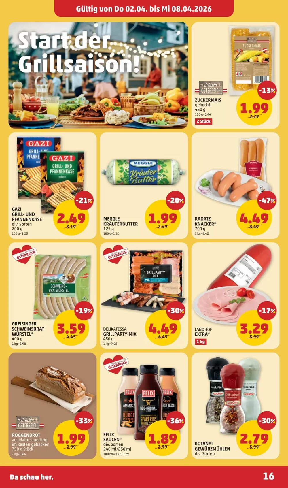 PENNY Flugblatt (ab 02.04.2026) - Angebote und Prospekt - Seite 16