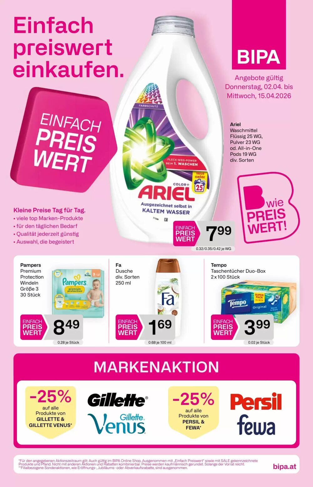 Bipa Flugblatt (ab 02.04.2026) - Angebote und Prospekt - Seite 1