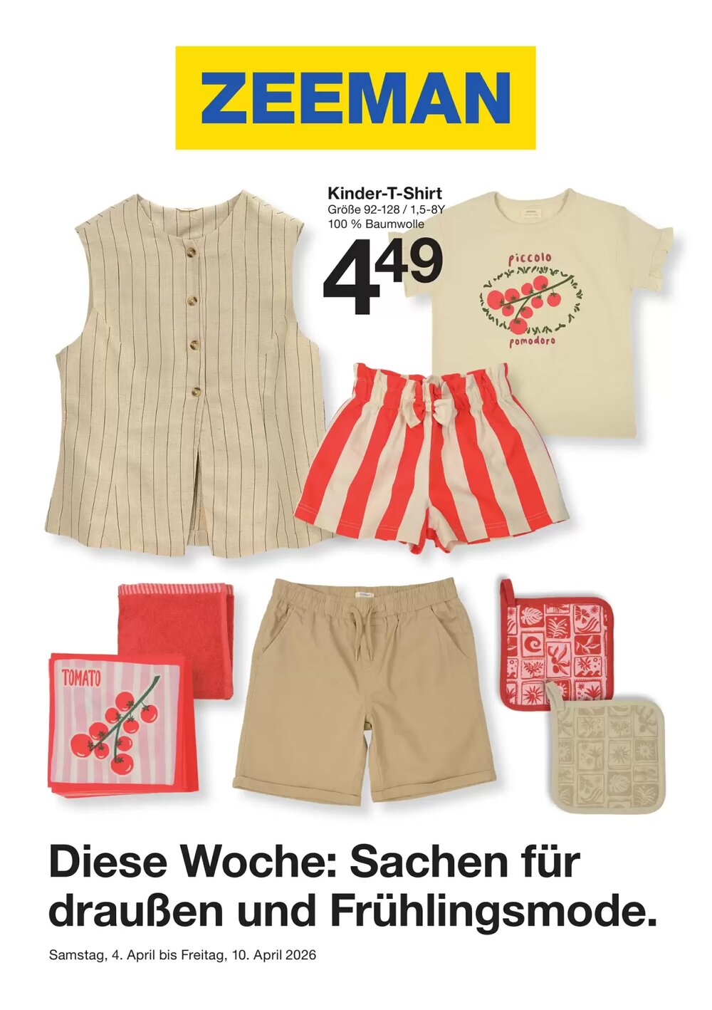 Zeeman Flugblatt (ab 04.04.2026) - Angebote und Prospekt - Seite 1