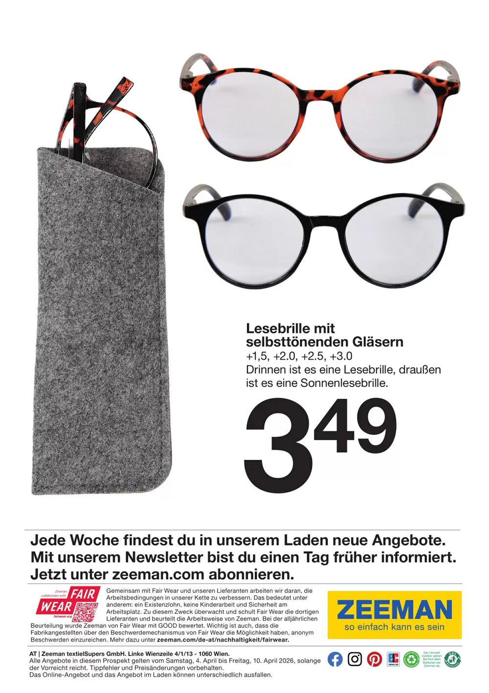 Zeeman Flugblatt (ab 04.04.2026) - Angebote und Prospekt - Seite 15