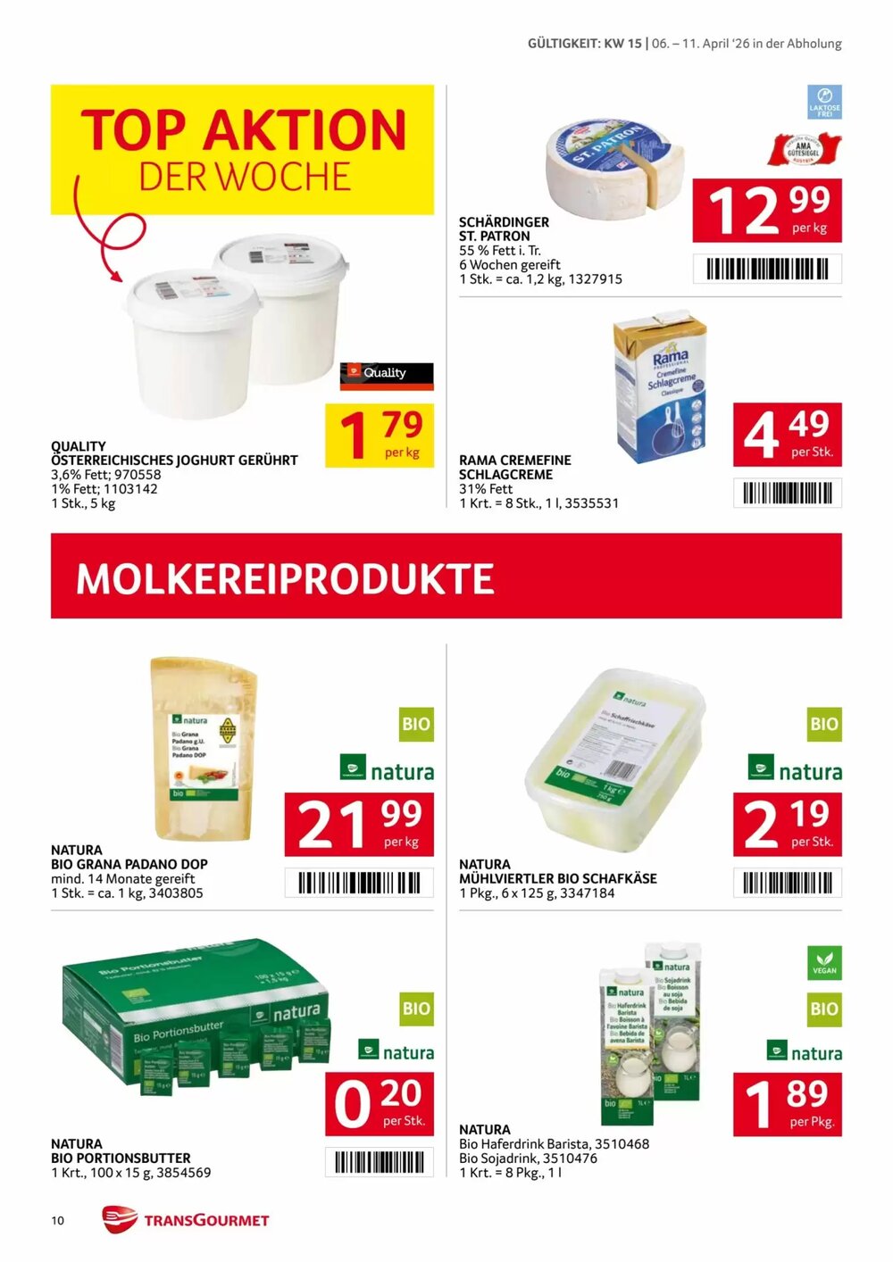 Transgourmet Flugblatt (ab 06.04.2026) - Angebote und Prospekt - Seite 10
