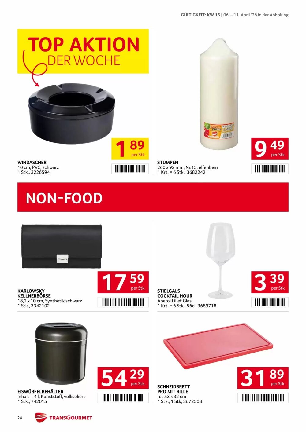 Transgourmet Flugblatt (ab 06.04.2026) - Angebote und Prospekt - Seite 24
