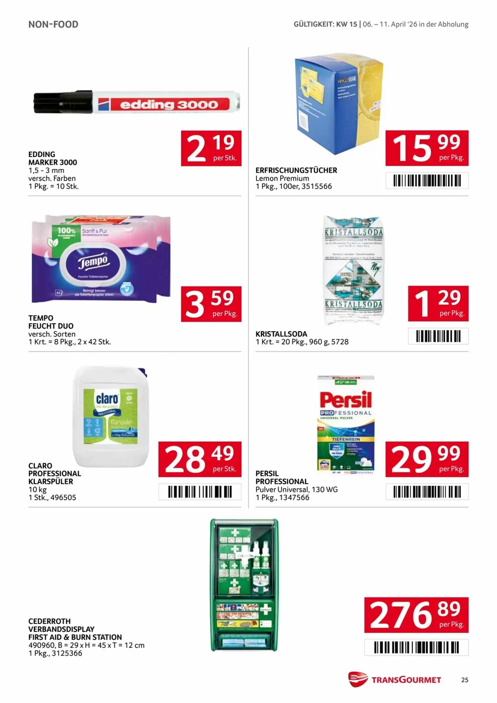 Transgourmet Flugblatt (ab 06.04.2026) - Angebote und Prospekt - Seite 25