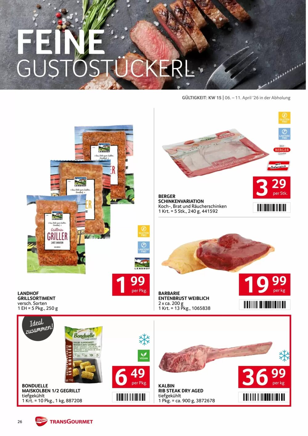 Transgourmet Flugblatt (ab 06.04.2026) - Angebote und Prospekt - Seite 26
