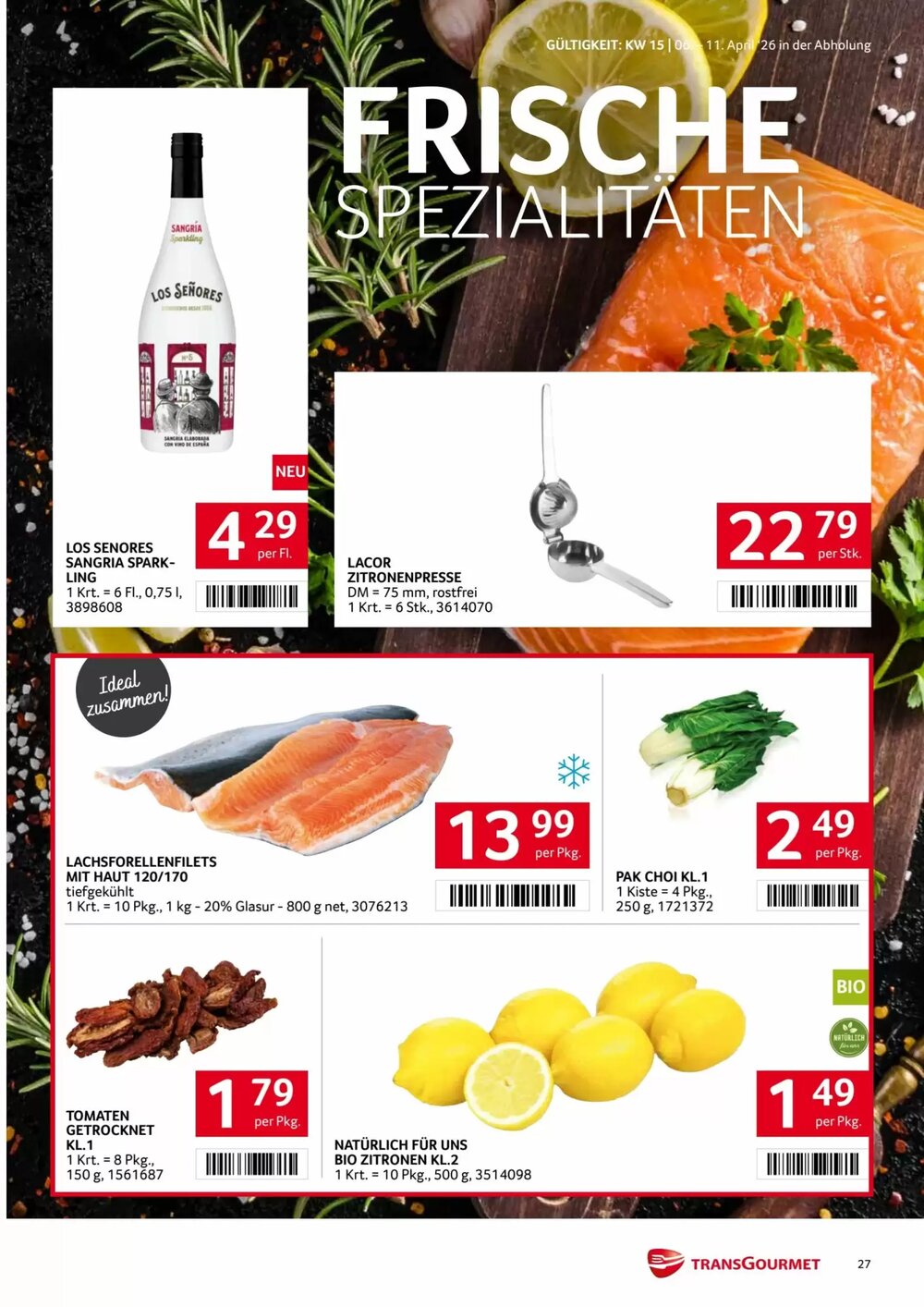 Transgourmet Flugblatt (ab 06.04.2026) - Angebote und Prospekt - Seite 27