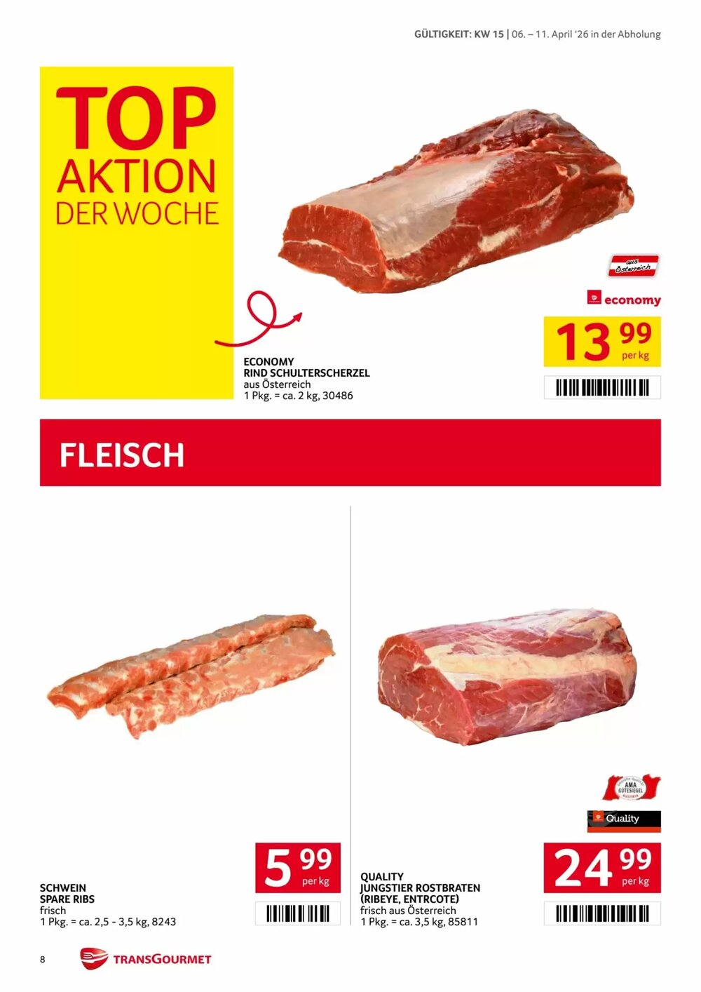 Transgourmet Flugblatt (ab 06.04.2026) - Angebote und Prospekt - Seite 8