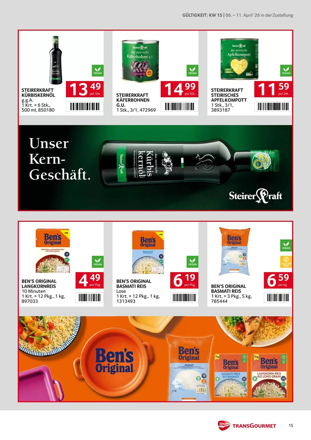 Transgourmet Flugblatt (ab 06.04.2026) - Angebote und Prospekt - Seite 15