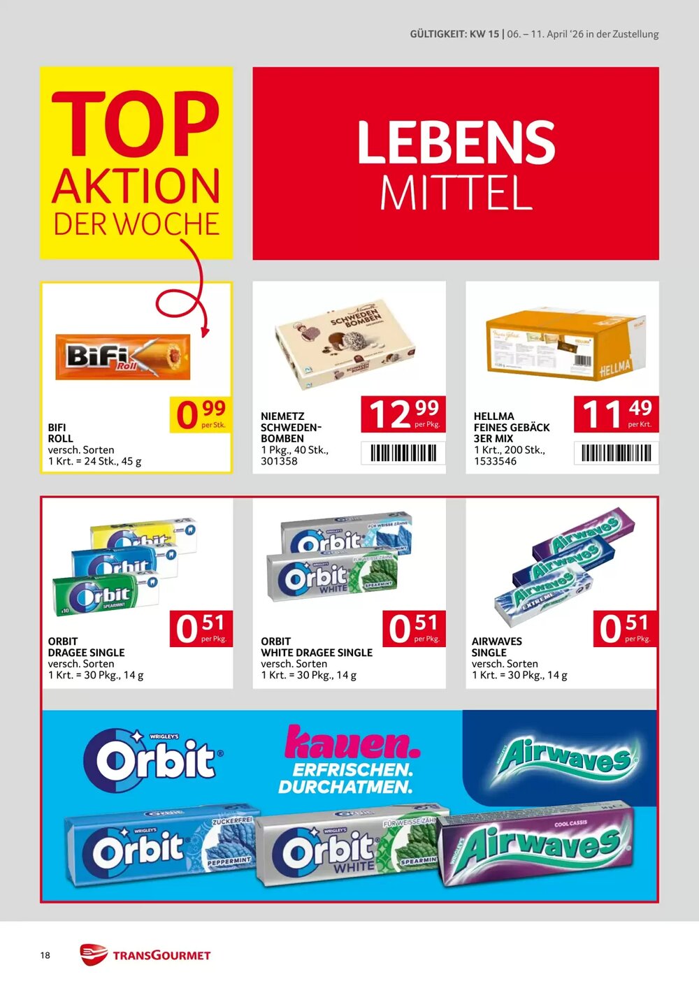 Transgourmet Flugblatt (ab 06.04.2026) - Angebote und Prospekt - Seite 18