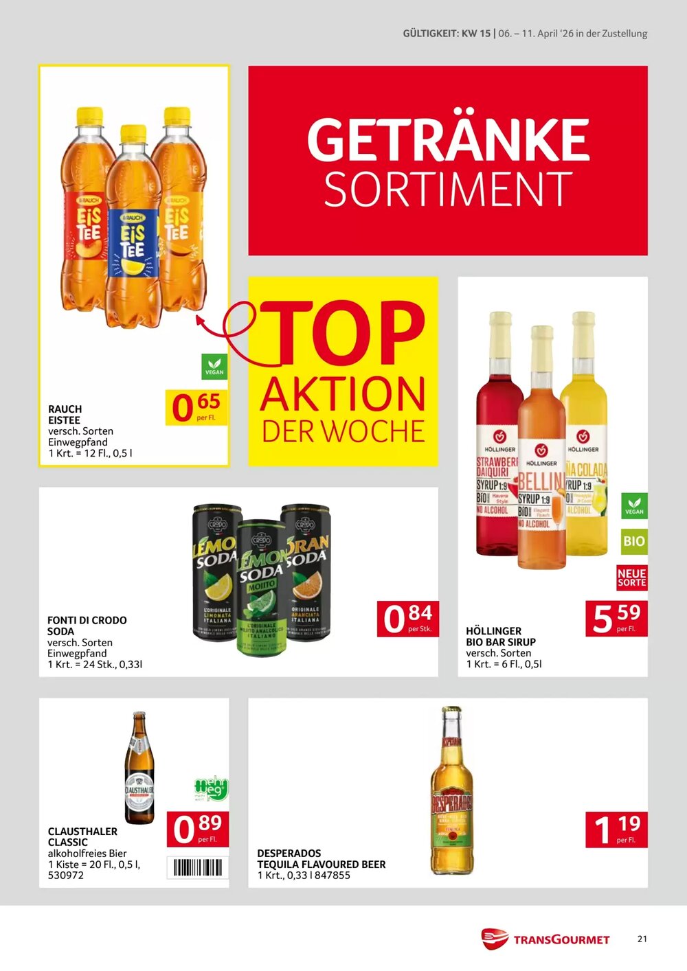 Transgourmet Flugblatt (ab 06.04.2026) - Angebote und Prospekt - Seite 21