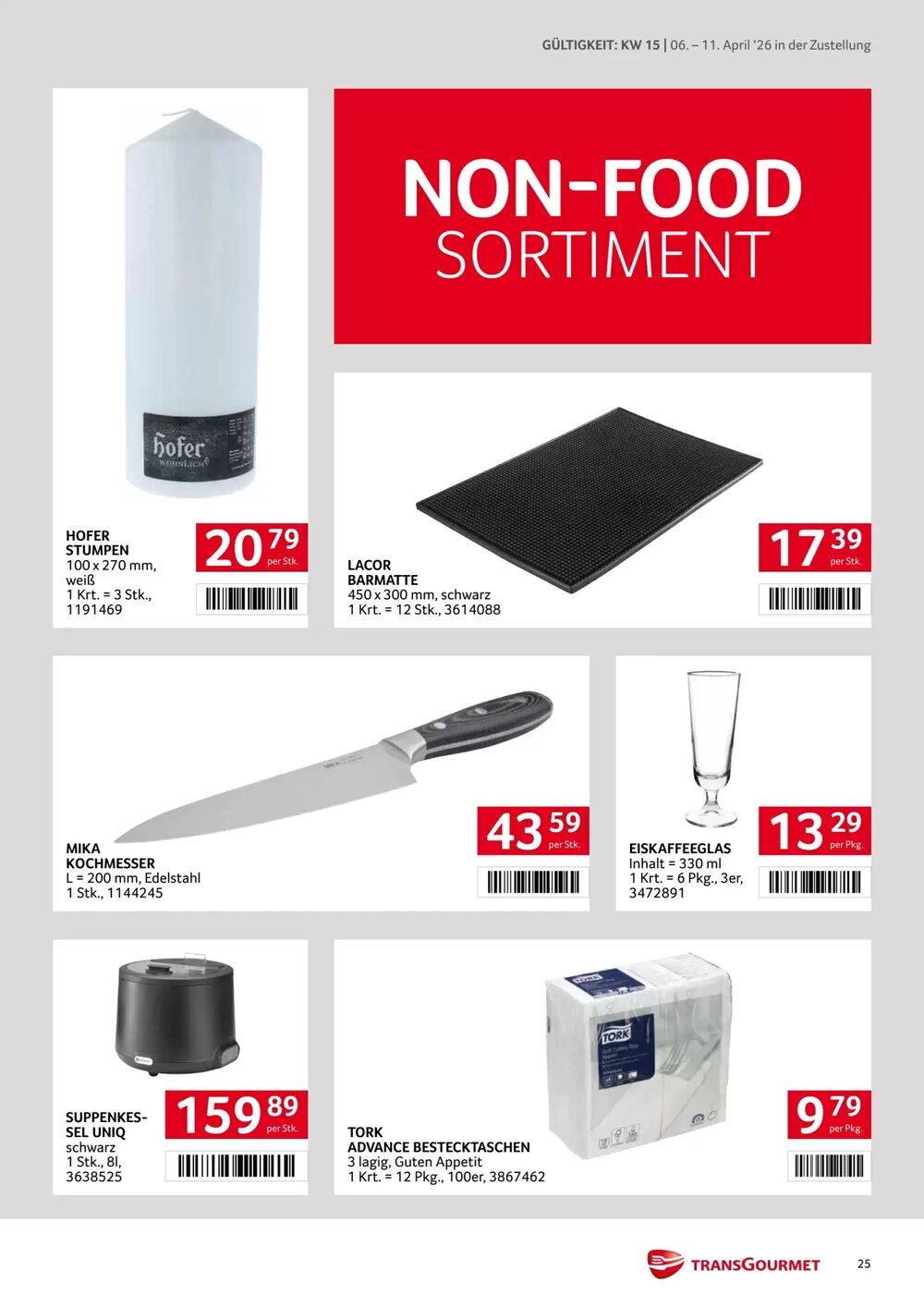 Transgourmet Flugblatt (ab 06.04.2026) - Angebote und Prospekt - Seite 25