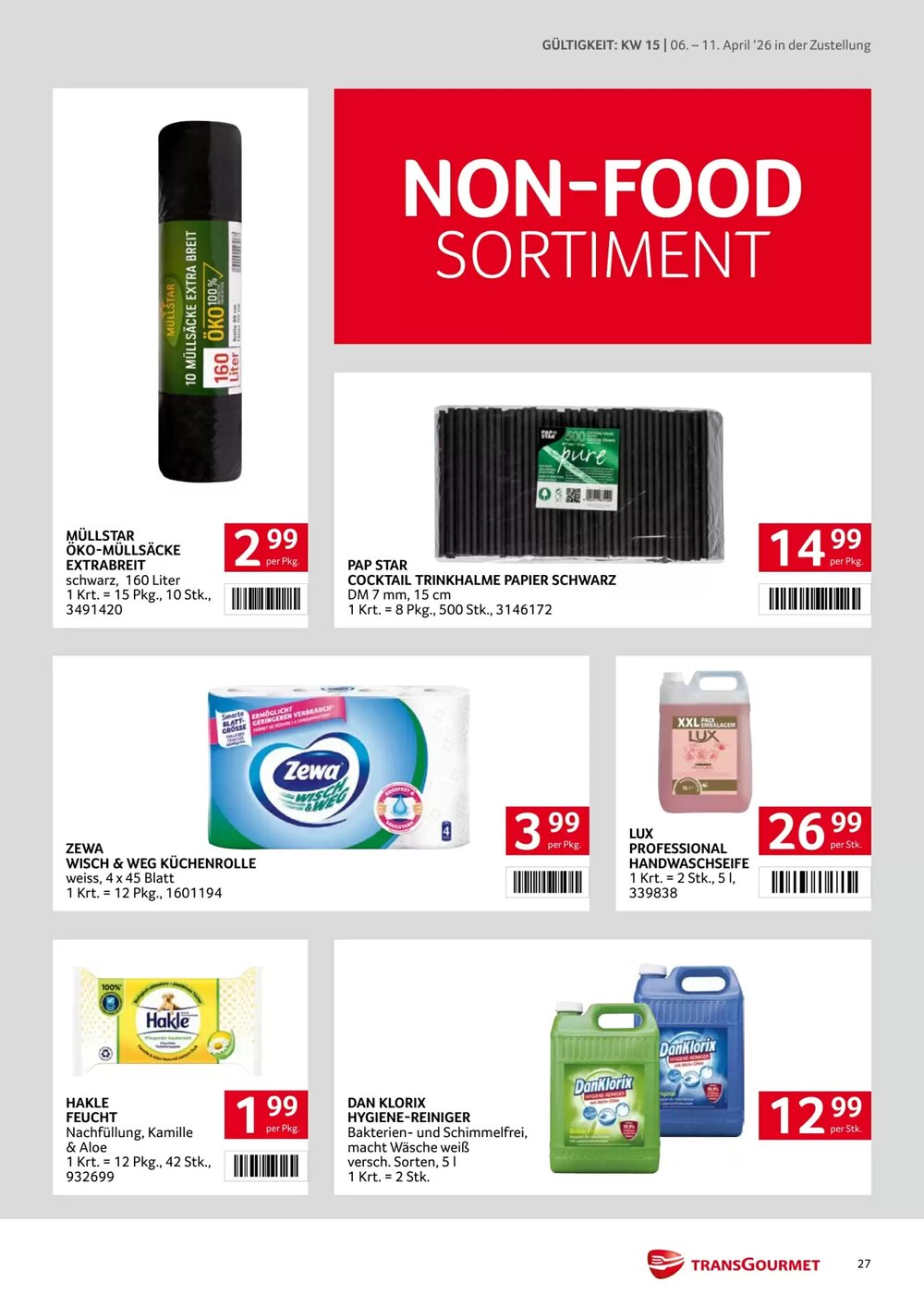 Transgourmet Flugblatt (ab 06.04.2026) - Angebote und Prospekt - Seite 27