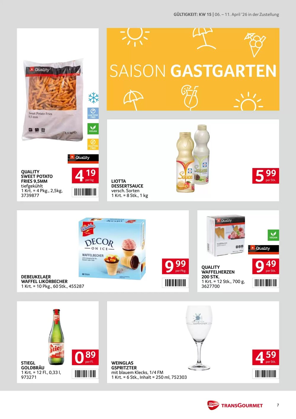 Transgourmet Flugblatt (ab 06.04.2026) - Angebote und Prospekt - Seite 7