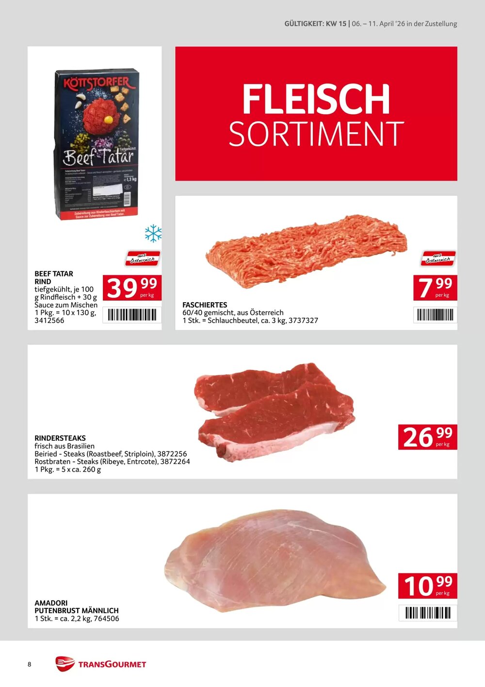 Transgourmet Flugblatt (ab 06.04.2026) - Angebote und Prospekt - Seite 8