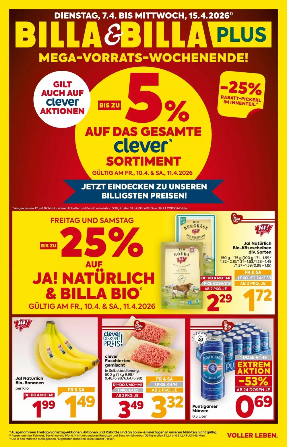 Billa Flugblatt (ab 07.04.2026) - Angebote und Prospekt - Seite 1