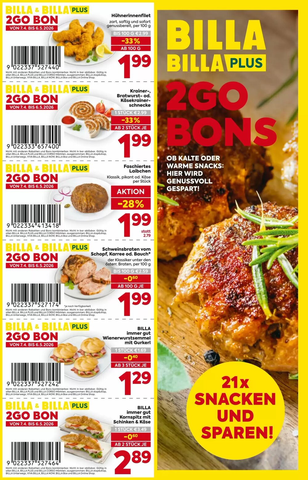 Billa Flugblatt (ab 07.04.2026) - Angebote und Prospekt - Seite 1
