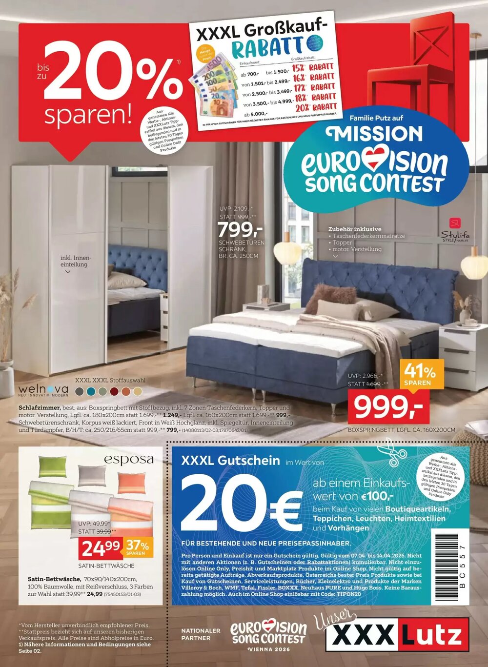 XXXLutz Flugblatt (ab 07.04.2026) - Angebote und Prospekt - Seite 1