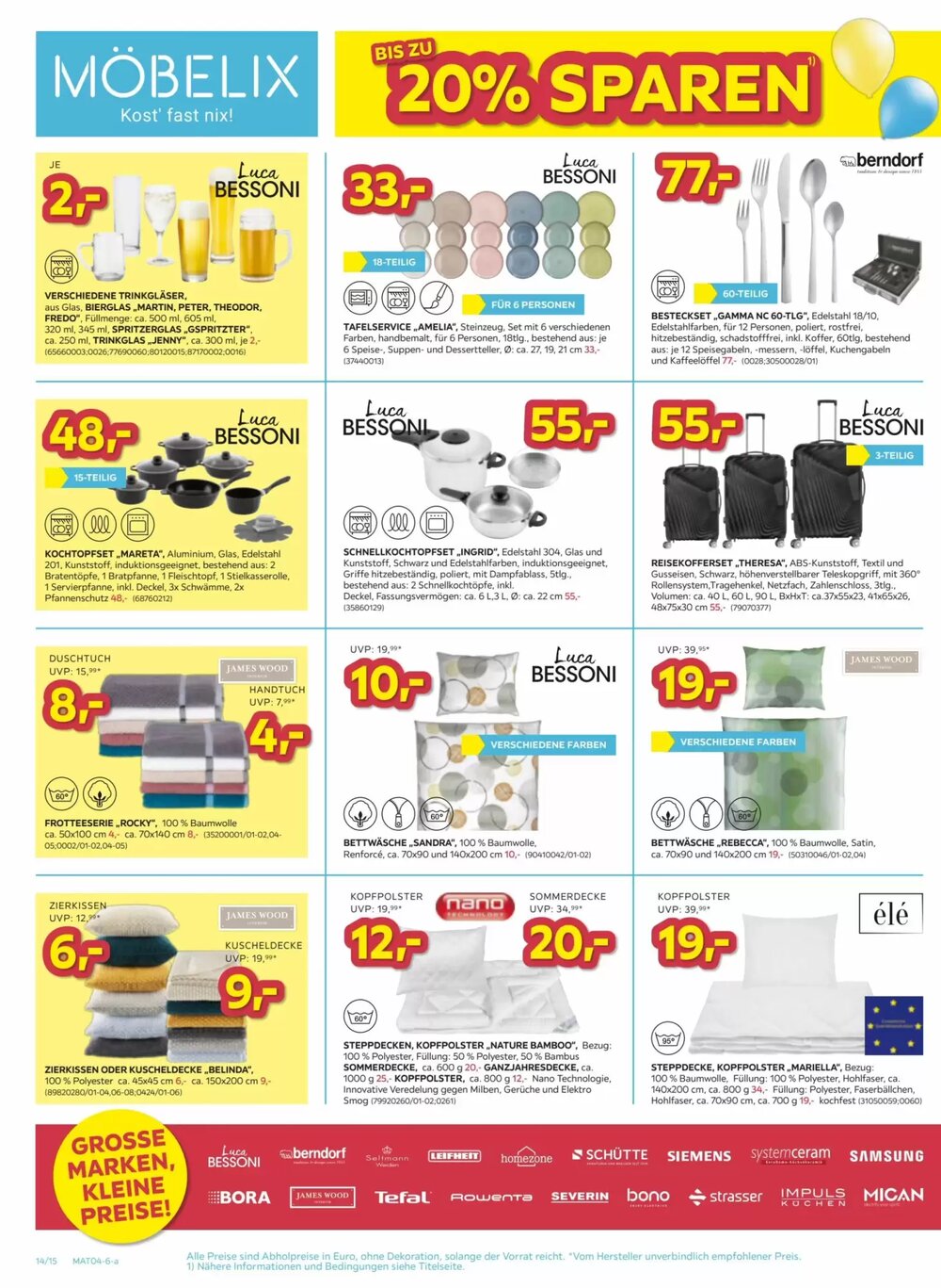 Möbelix Flugblatt (ab 07.04.2026) - Angebote und Prospekt - Seite 14