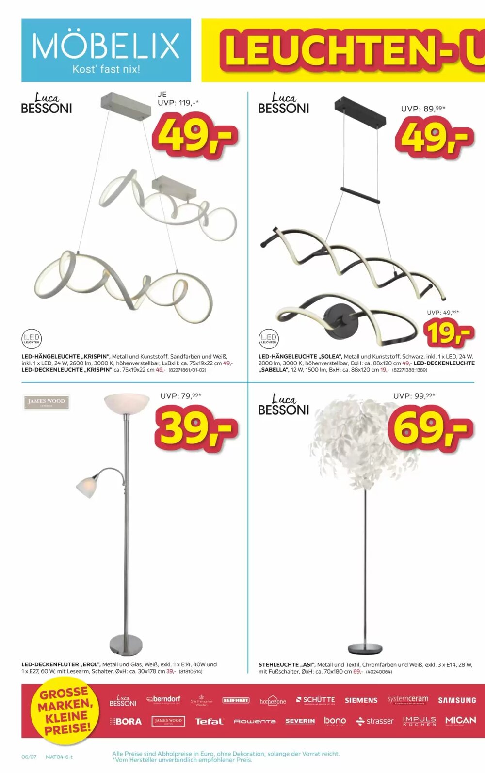 Möbelix Flugblatt (ab 07.04.2026) - Angebote und Prospekt - Seite 6